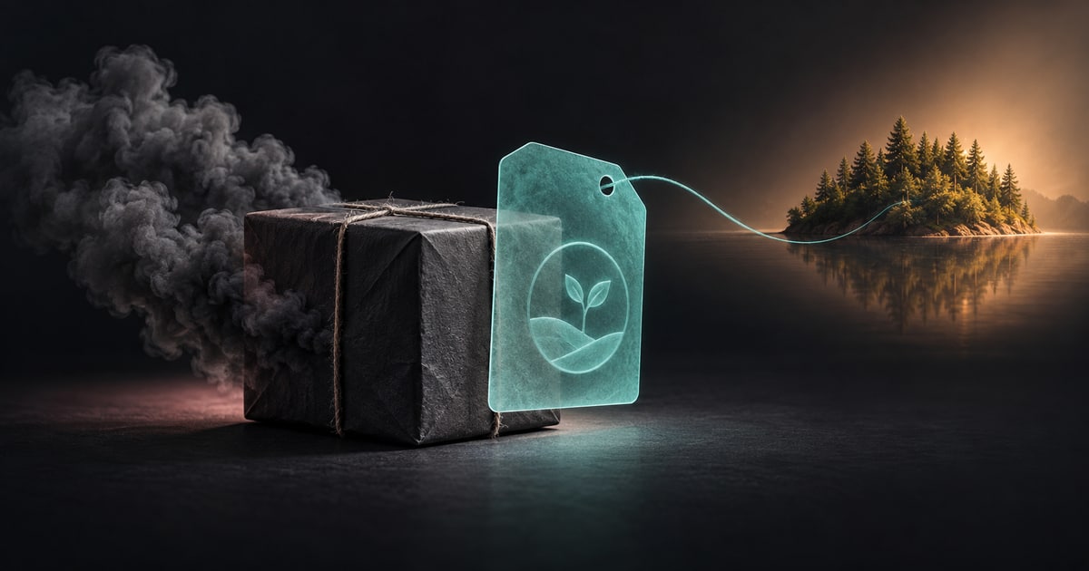 Illustration for the analysis: Carbon-neutral labels meet the product’s emissions