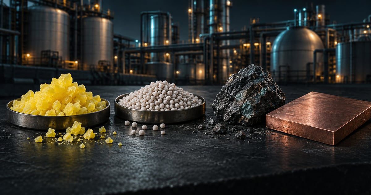Illustration for the analysis: The Gulf sulfur squeeze reaches fertilizers and nickel