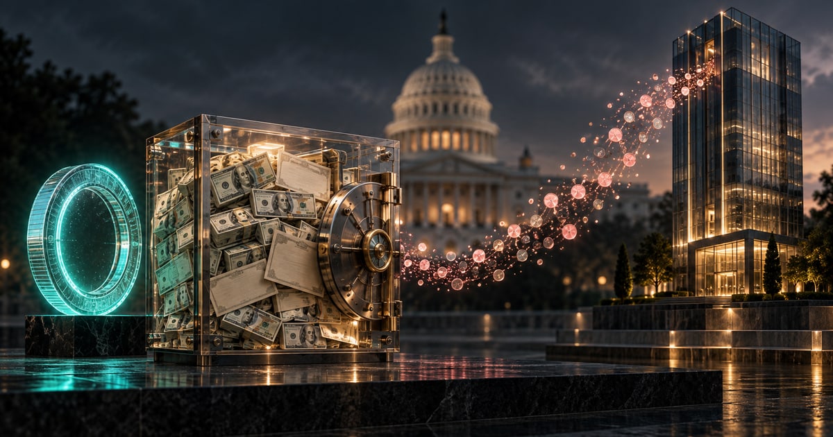 Illustration de l’analyse : USD1 : à qui reviennent les intérêts du dollar de Trump ?