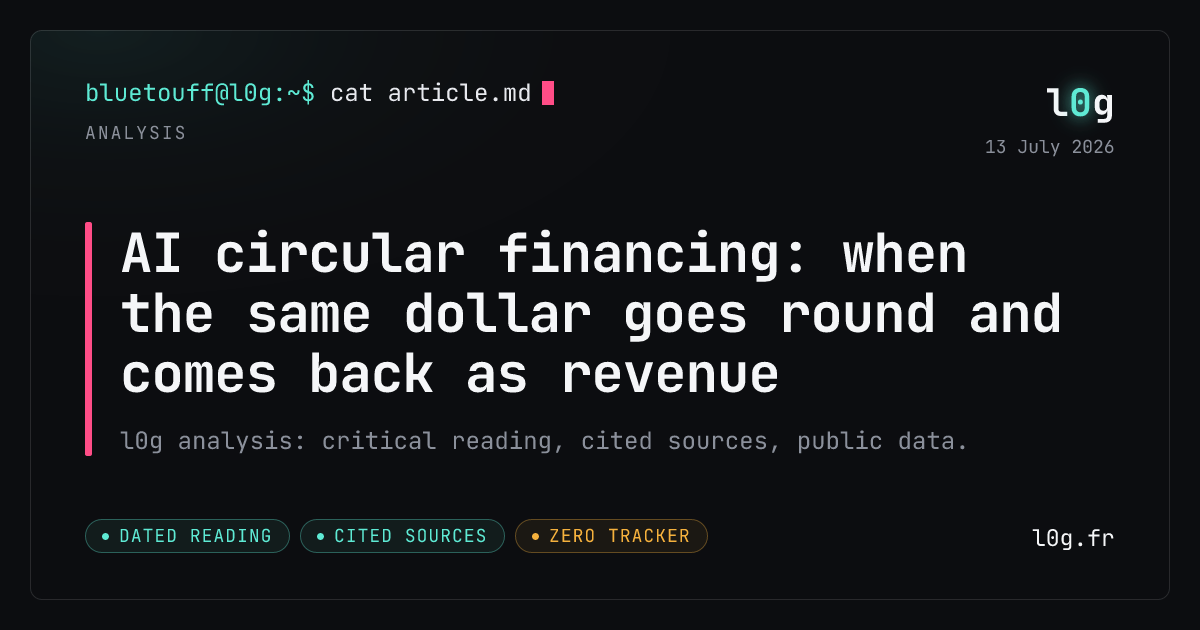 Illustration for the analysis: AI circular financing: when the same dollar goes round and comes back as revenue