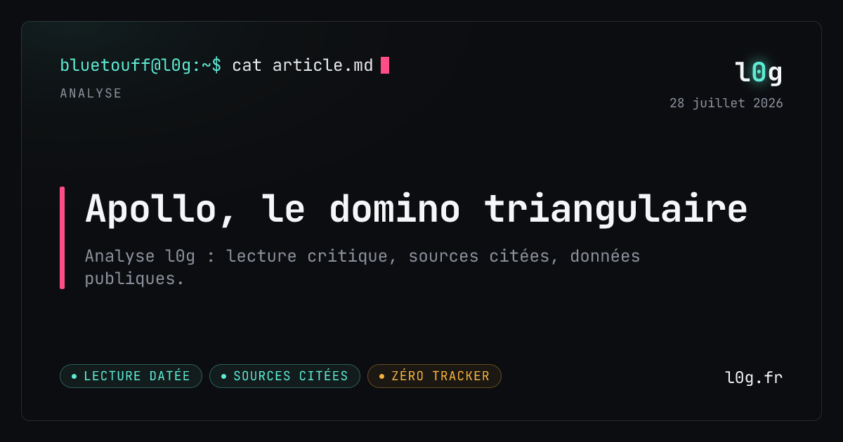 Illustration de l’analyse : Apollo, le domino triangulaire