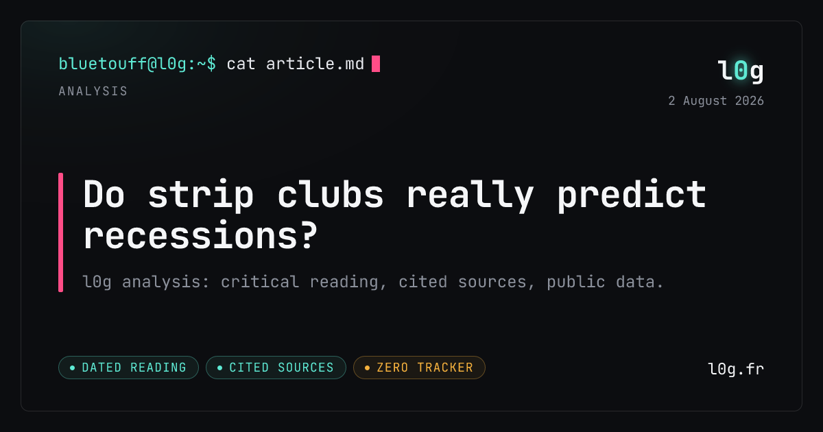 Illustration for the analysis: Do strip clubs really predict recessions?