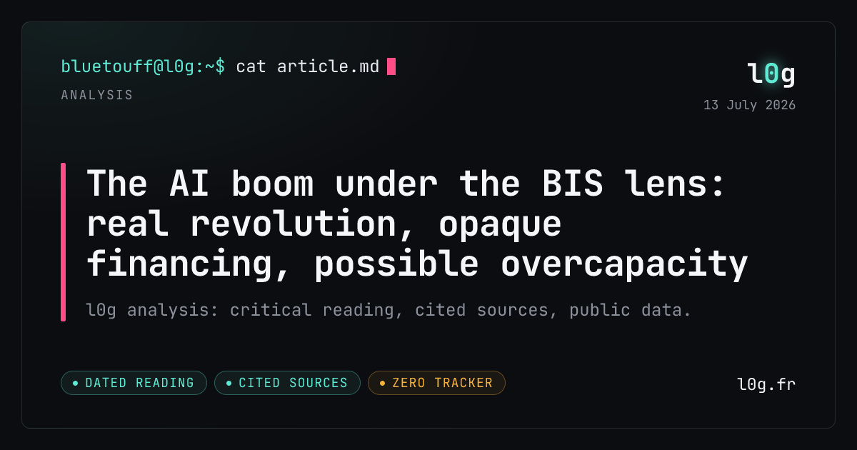 Illustration for the analysis: The AI boom under the BIS lens: real revolution, opaque financing, possible overcapacity