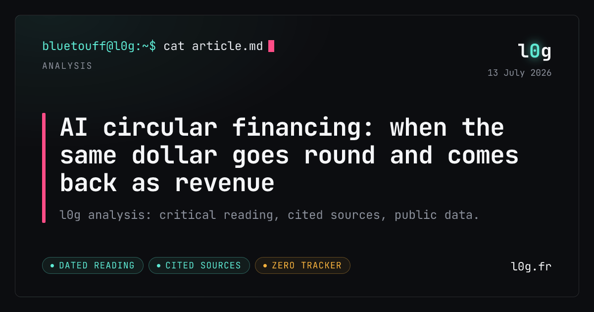 Illustration for the analysis: AI circular financing: when the same dollar goes round and comes back as revenue