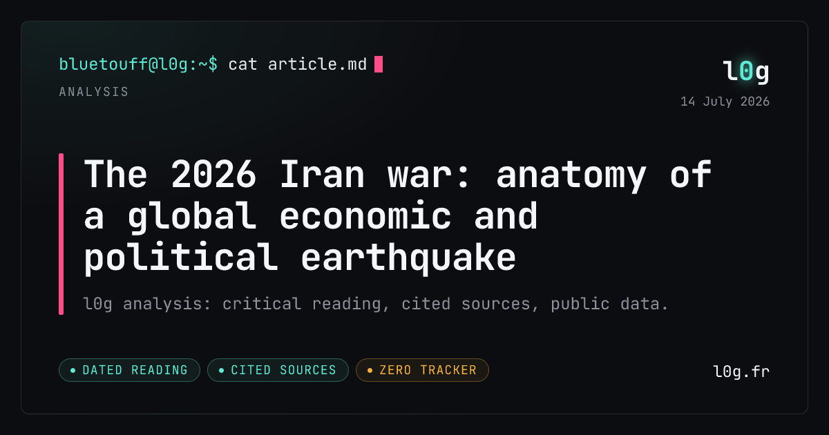 Illustration for the analysis: The 2026 Iran war: anatomy of a global economic and political earthquake