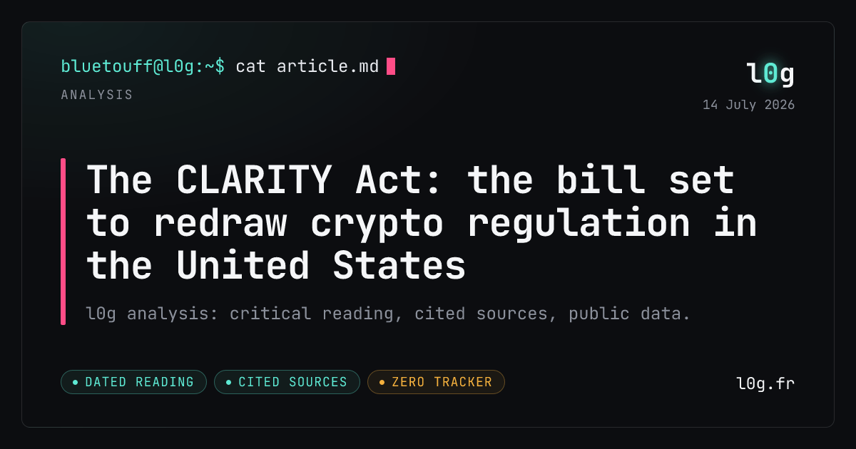 Illustration for the analysis: The CLARITY Act: the bill set to redraw crypto regulation in the United States