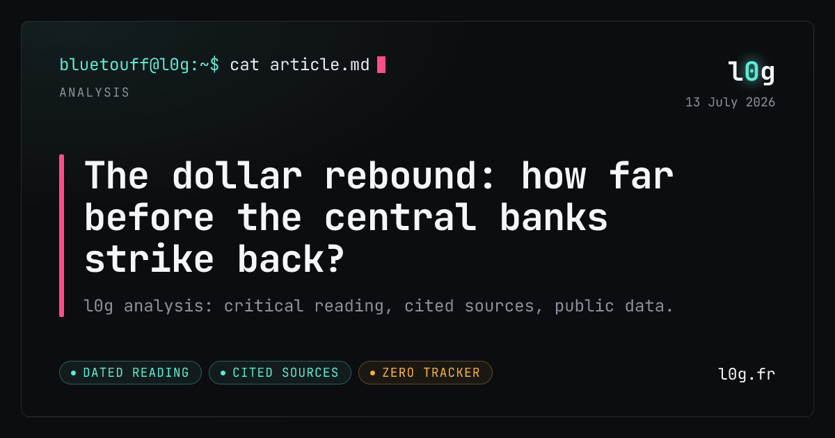 Illustration for the analysis: The dollar rebound: how far before the central banks strike back?