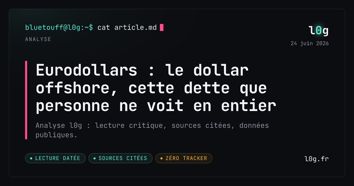 Illustration de l’analyse : Eurodollars : le dollar offshore, cette dette que personne ne voit en entier