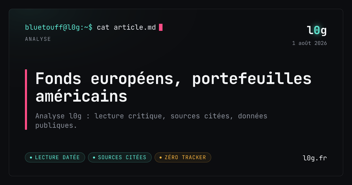 Illustration de l’analyse : Fonds européens, portefeuilles américains