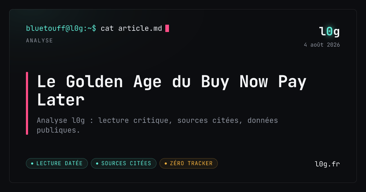 Illustration de l’analyse : Le Golden Age du Buy Now Pay Later