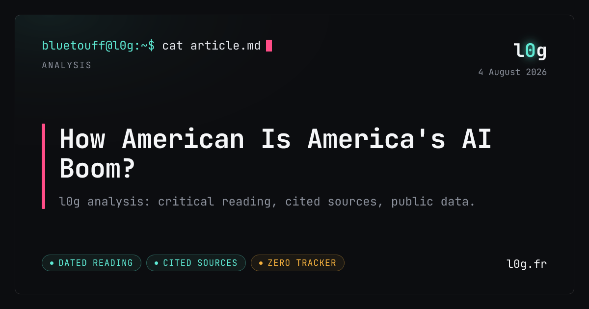 Illustration for the analysis: How American Is America's AI Boom?
