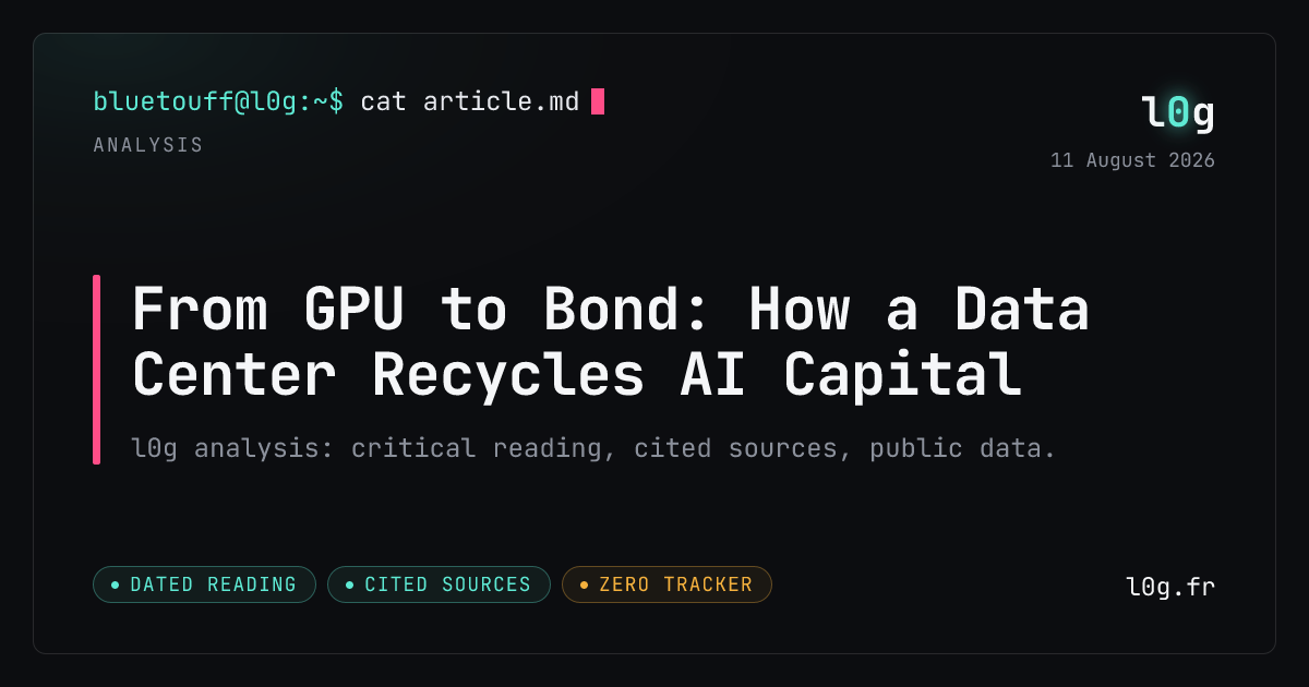 Illustration for the analysis: From GPU to Bond: How a Data Center Recycles AI Capital