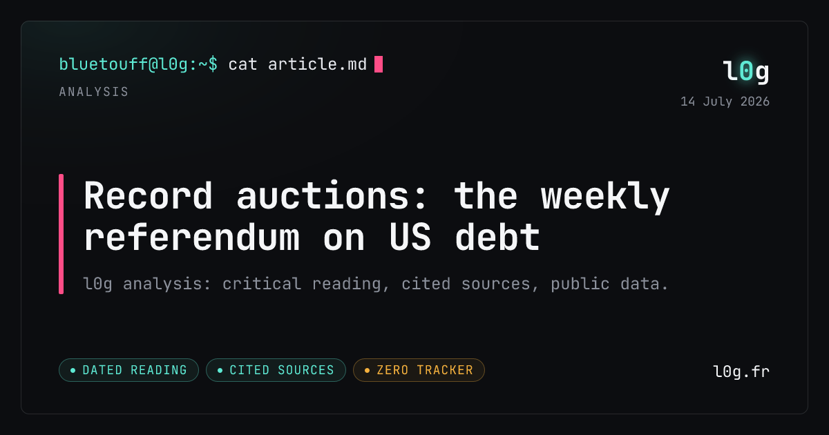 Illustration for the analysis: Record auctions: the weekly referendum on US debt