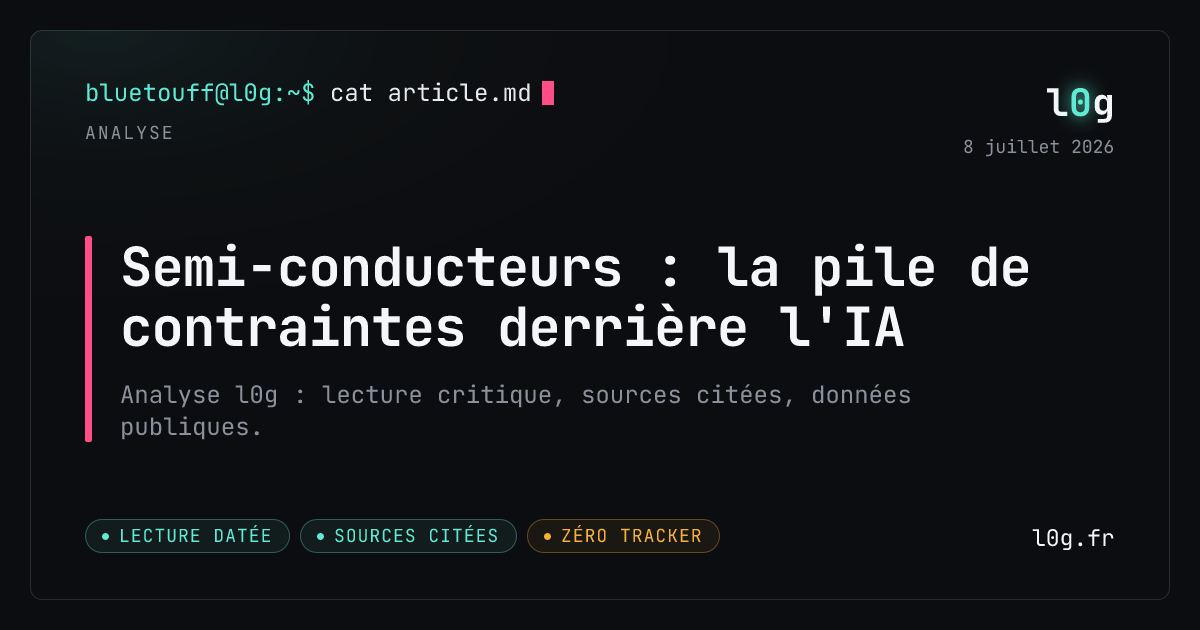 Illustration de l’analyse : Semi-conducteurs : la pile de contraintes derrière l'IA