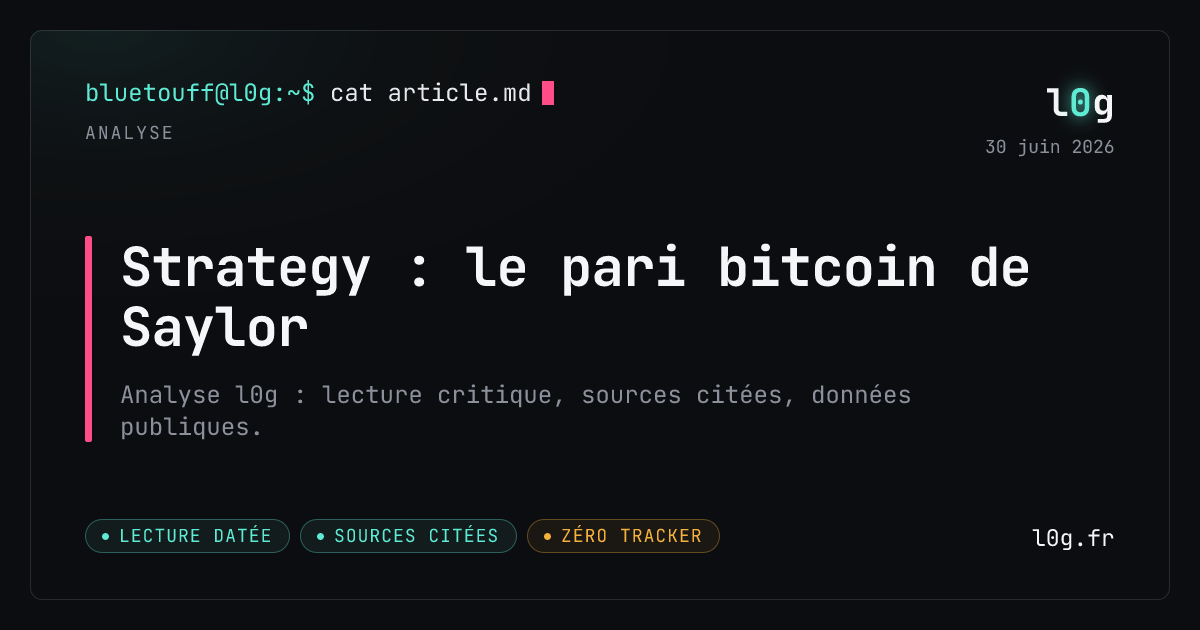 Illustration de l’analyse : Strategy : le pari bitcoin de Saylor