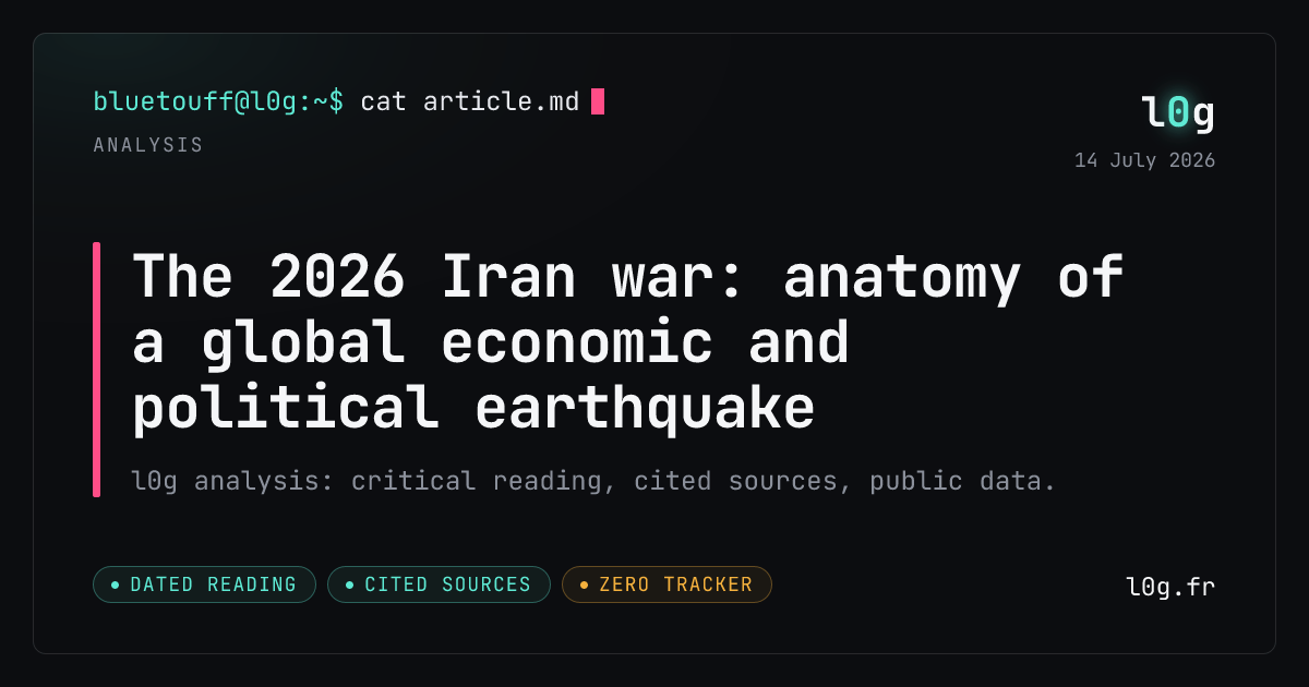 Illustration for the analysis: The 2026 Iran war: anatomy of a global economic and political earthquake