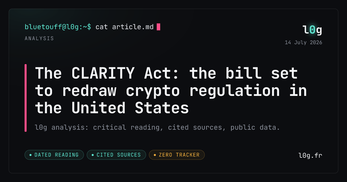 Illustration for the analysis: The CLARITY Act: the bill set to redraw crypto regulation in the United States