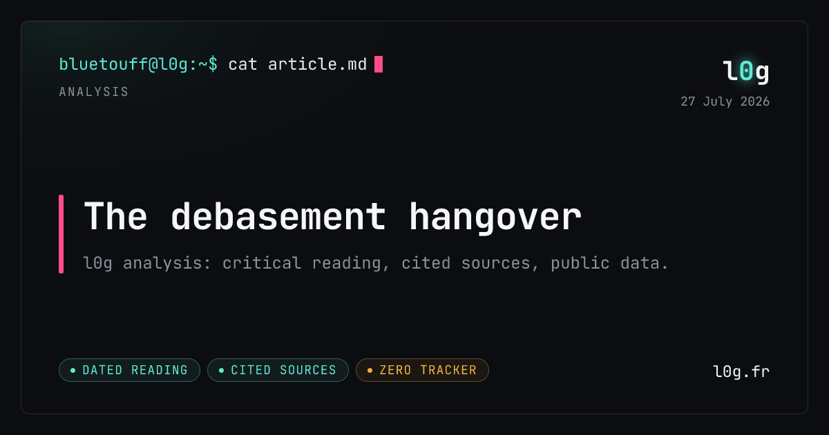 Illustration for the analysis: The debasement hangover