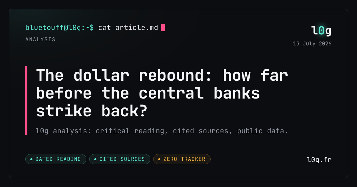 Illustration for the analysis: The dollar rebound: how far before the central banks strike back?