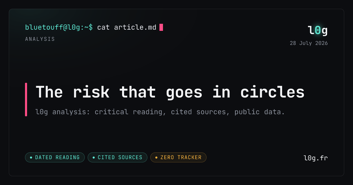 Illustration for the analysis: The risk that goes in circles