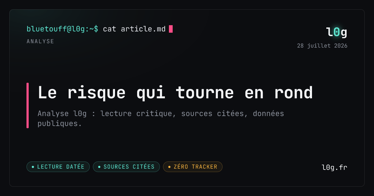 Illustration de l’analyse : Le risque qui tourne en rond
