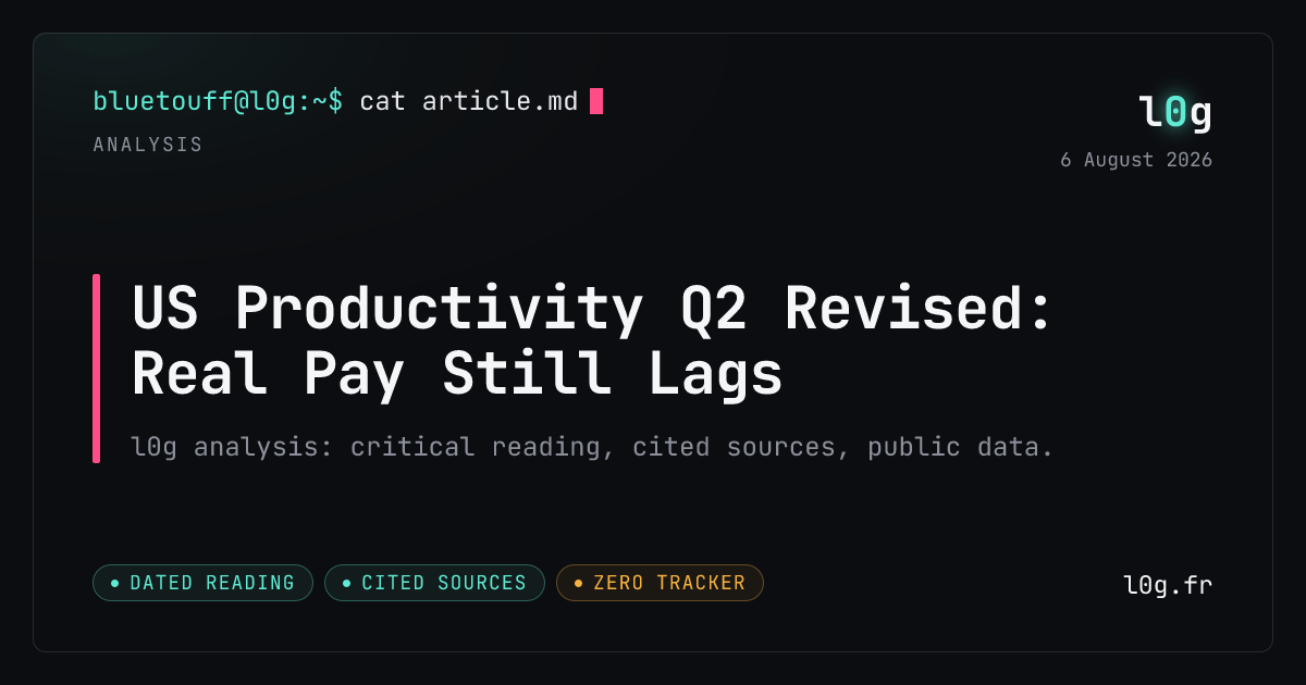 Illustration for the analysis: US Productivity Q2 Revised: Real Pay Still Lags