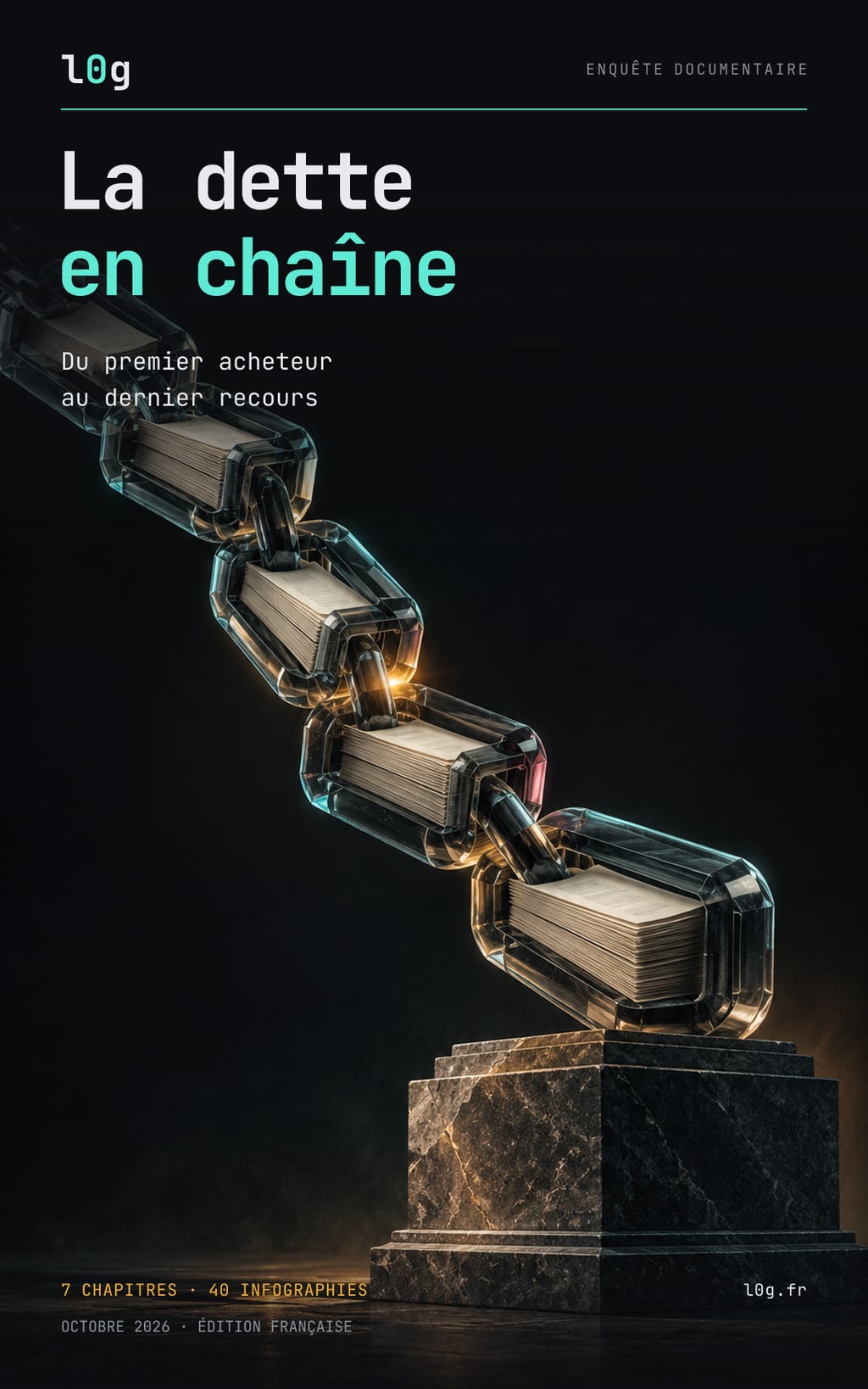 Couverture de La dette en chaîne